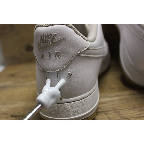 Nike Air Force 1 '07 low top OG white‎ leather gum sole athletic sneakers 11.5 - Picture 10 of 16